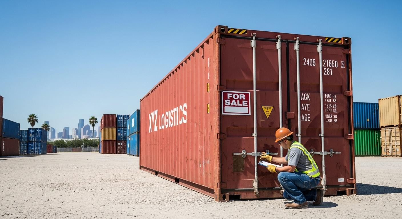 shipping container for sale in houston